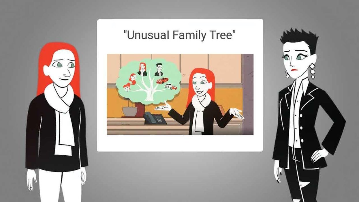Unusual Family Tree. Scary Halloween Idea.